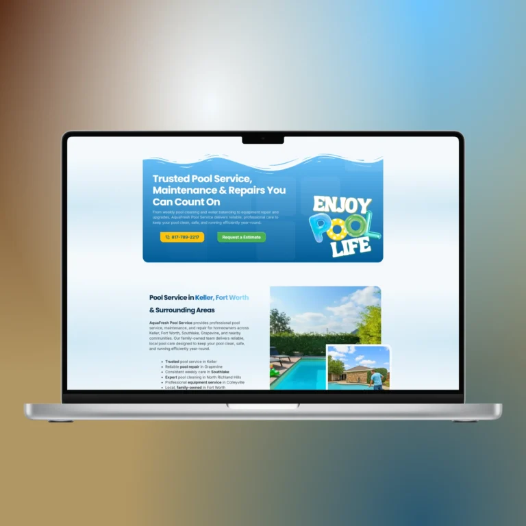 AquaFresh Pool Service - Weebik Website design (2)