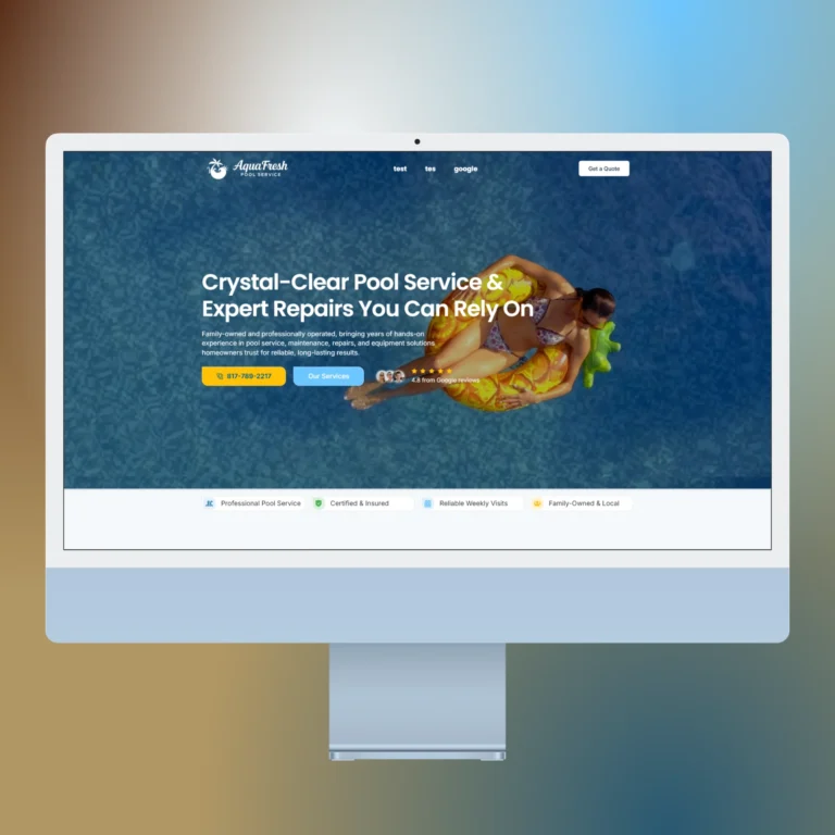 AquaFresh Pool Service - Weebik Website design (3)